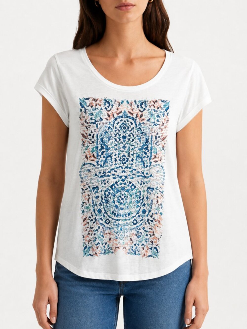 Lucky Brand Ladies Graphic Tee, Size Small